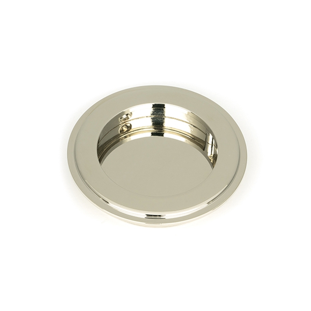 50161  75 mm  Polished Nickel  From The Anvil Art Deco Round Pull