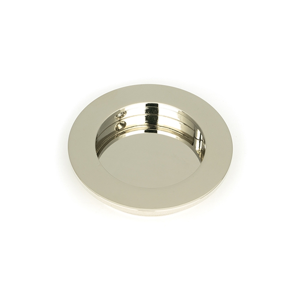 50163  75 mm  Polished Nickel  From The Anvil Plain Round Pull