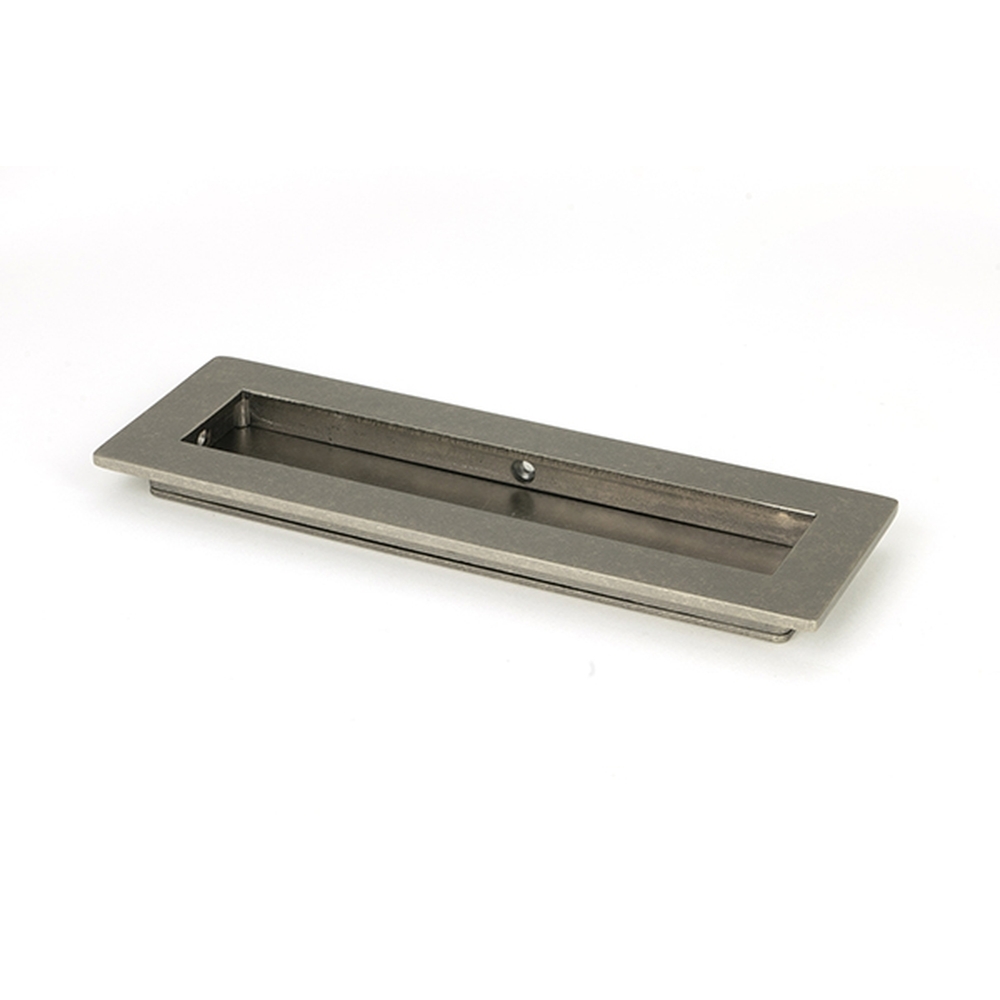 50172 • 175mm • Pewter Patina  • From The Anvil Plain Rectangular Pull