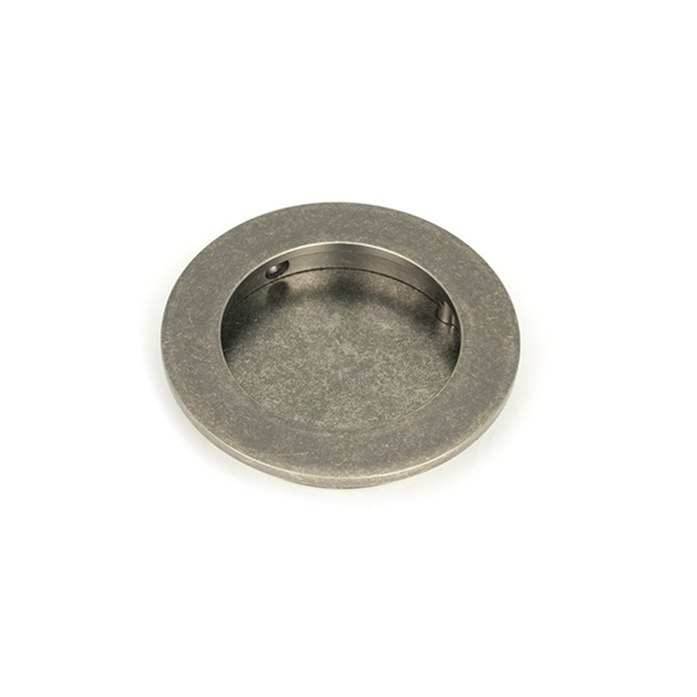 50181  75 mm  Pewter Patina   From The Anvil Plain Round Pull