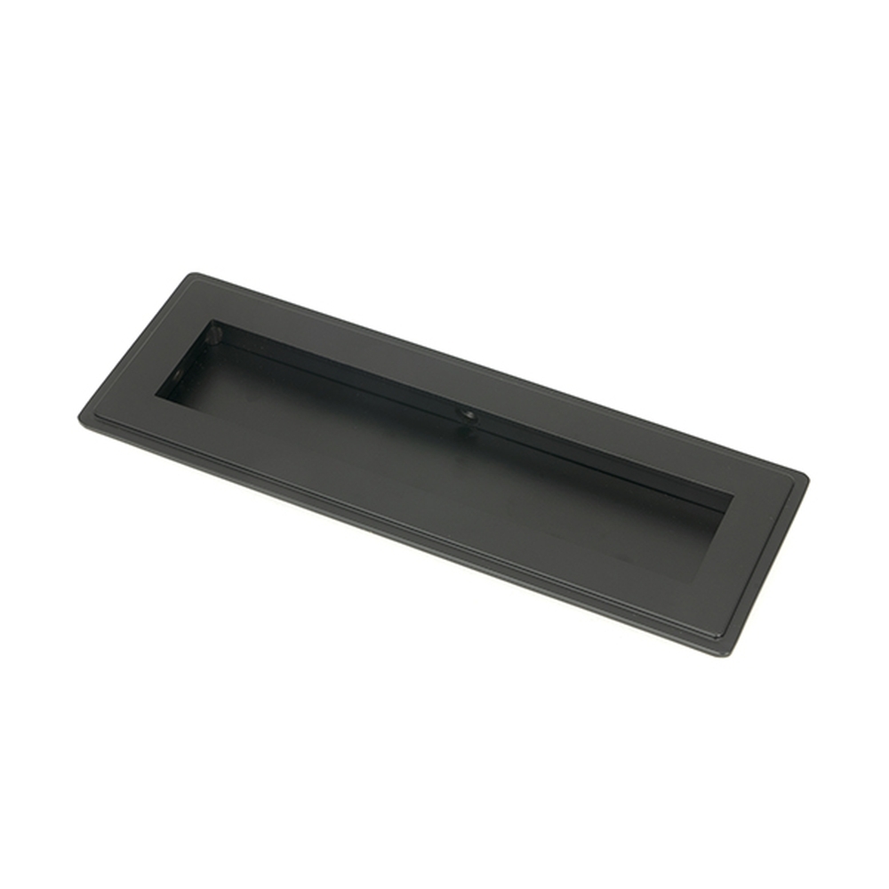 50206  175mm  Matt Black  From The Anvil Art Deco Rectangular Pull