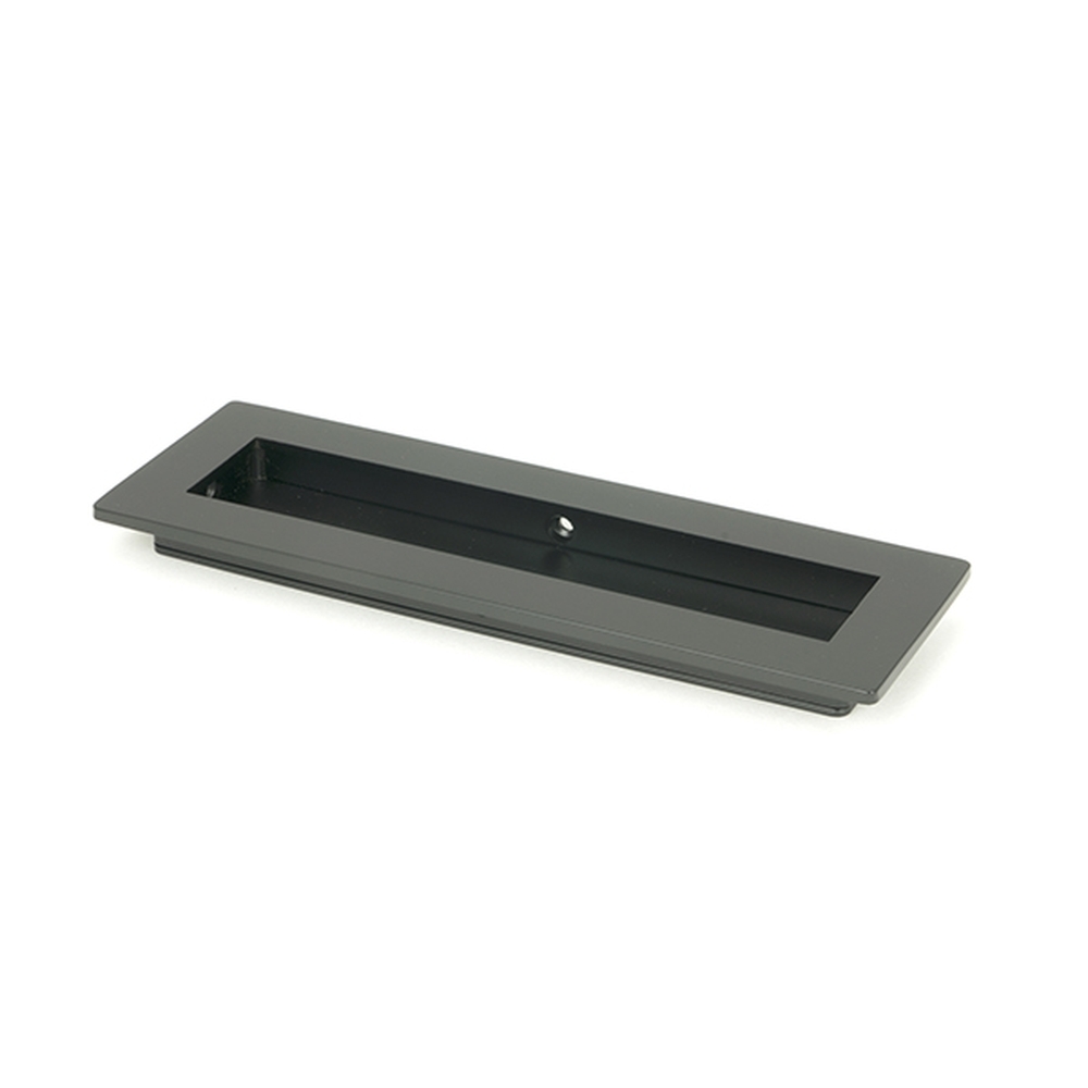 50208  175mm  Matt Black  From The Anvil Plain Rectangular Pull