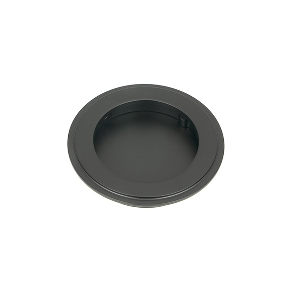 50215 • 75 mm • Matt Black • From The Anvil Art Deco Round Pull