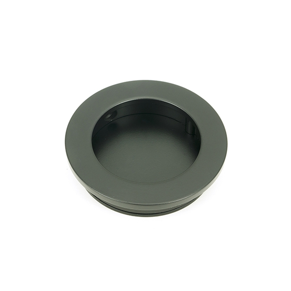 50216  60mm  Matt Black  From The Anvil Plain Round Pull