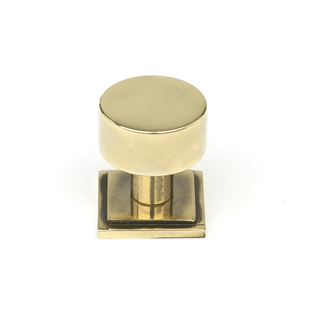 50306 • 25mm • Aged Brass • From The Anvil Kelso Cabinet Knob [Square]