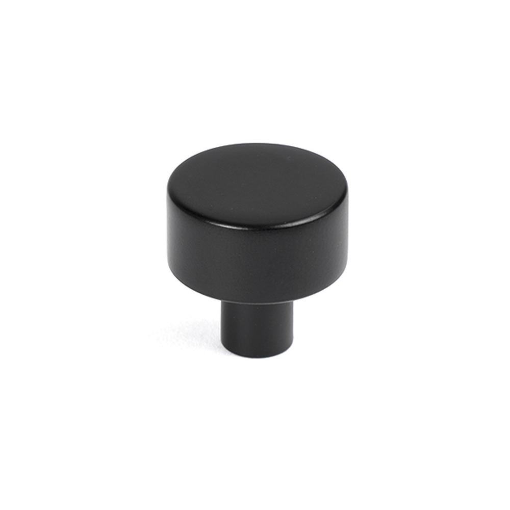 50338  25mm  Matt Black  From The Anvil Kelso Cabinet Knob [No rose]