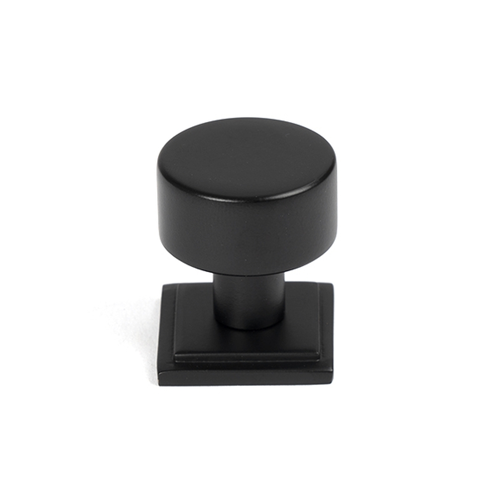 50339  25mm  Matt Black  From The Anvil Kelso Cabinet Knob [Square]