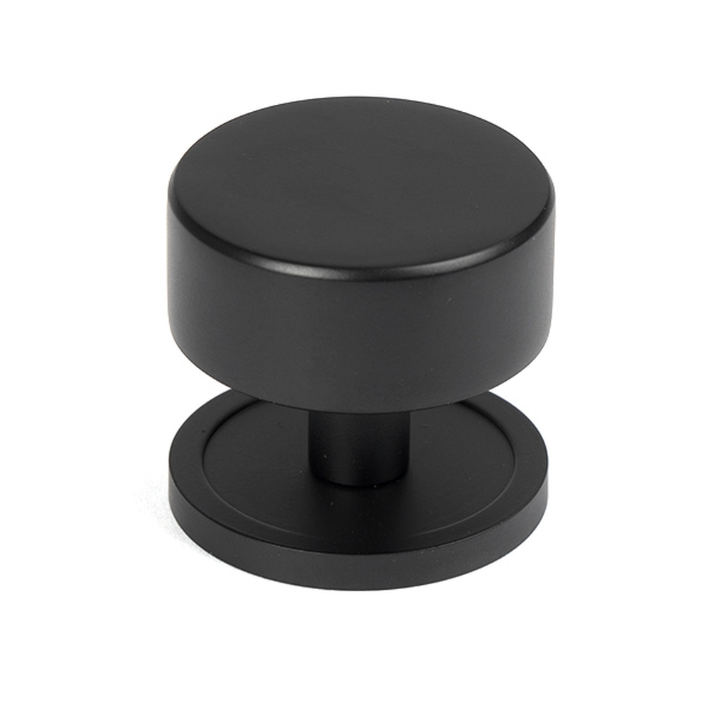 50343  38mm  Matt Black  From The Anvil Kelso Cabinet Knob [Plain]