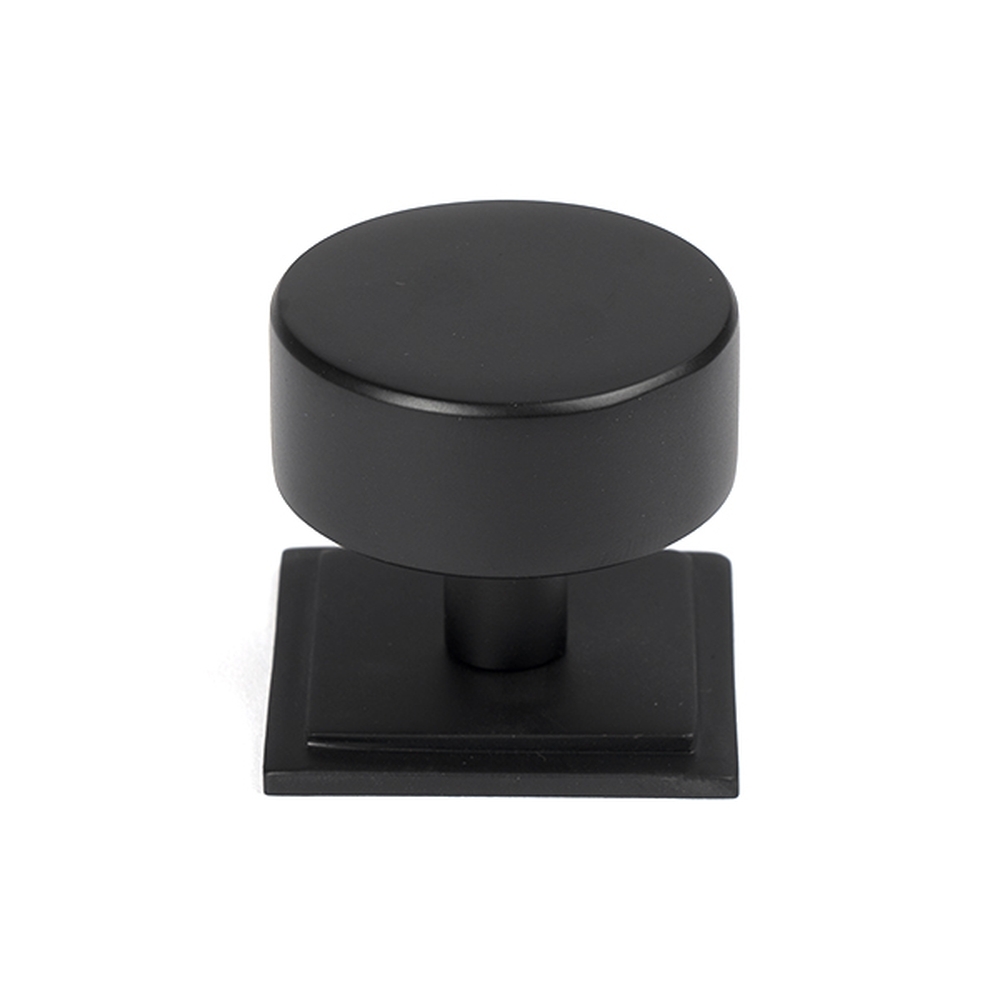 50345  38mm  Matt Black  From The Anvil Kelso Cabinet Knob [Square]