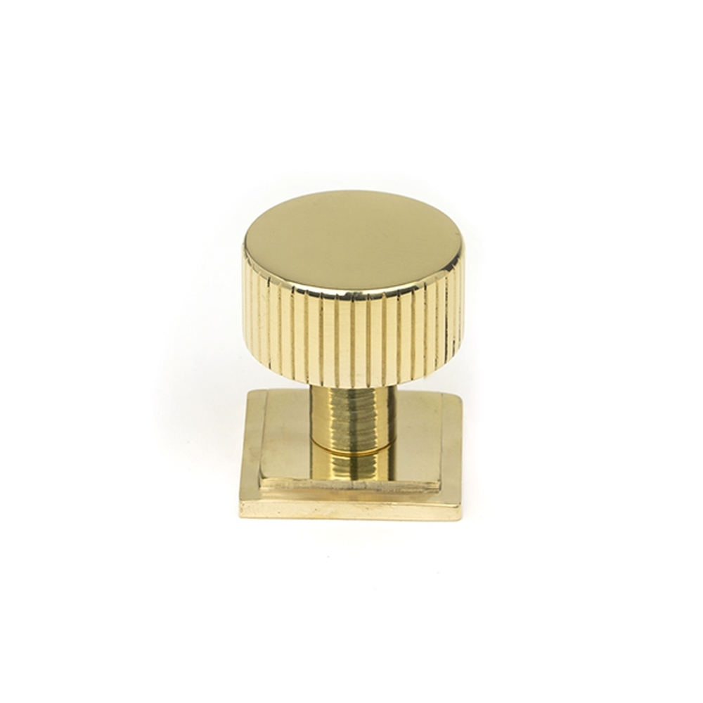 50363  25mm  Polished Brass  From The Anvil Judd Cabinet Knob [Square]