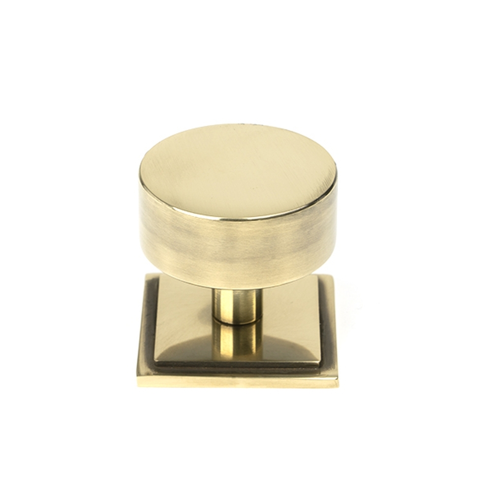 50375 • 38mm • Aged Brass • From The Anvil Kelso Cabinet Knob [Square]