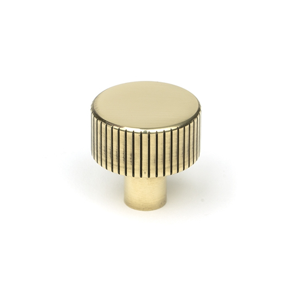 50378 • 25mm • Aged Brass • From The Anvil Judd Cabinet Knob [No rose]