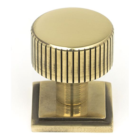 50379 • 25mm • Aged Brass • From The Anvil Judd Cabinet Knob [Square]