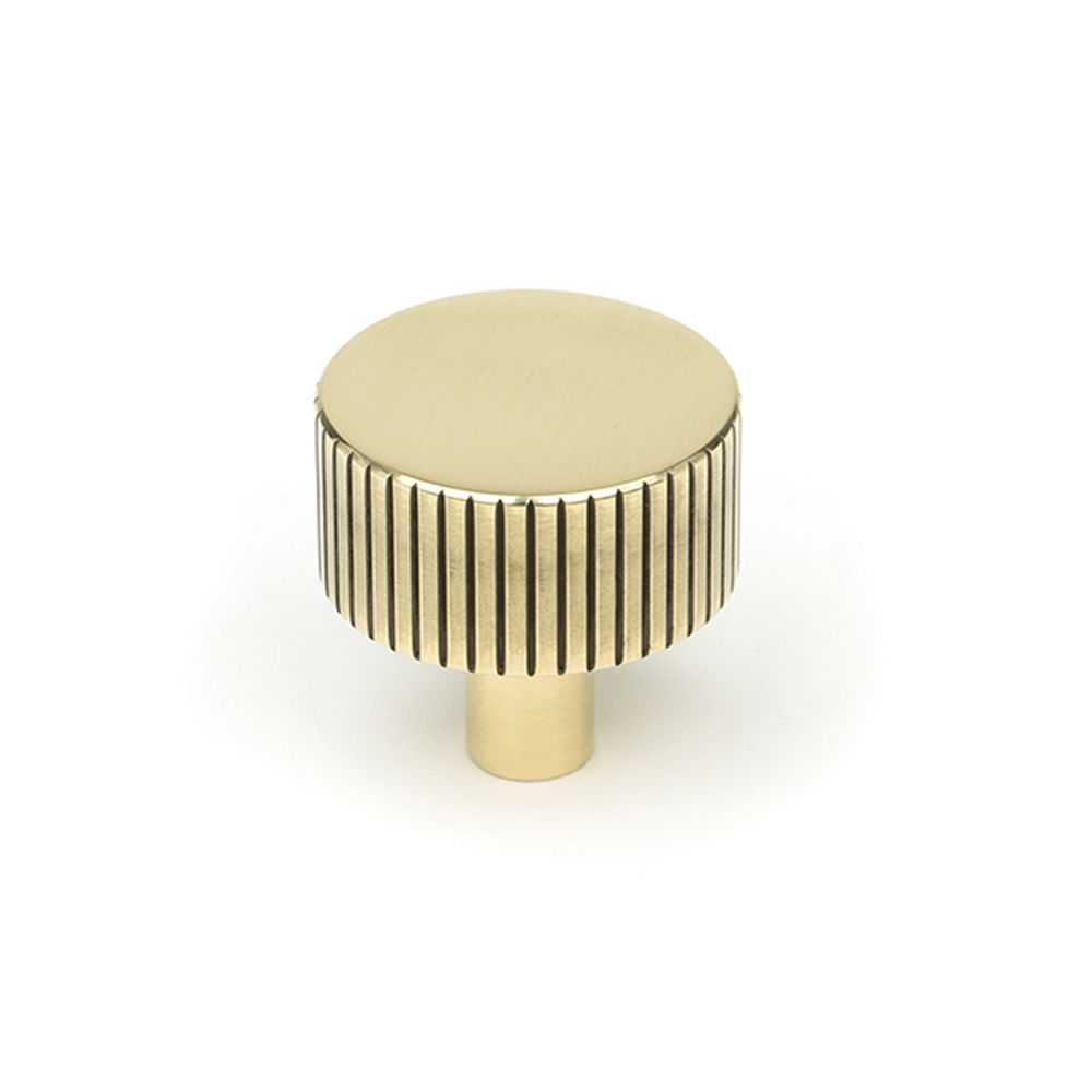 50381  32mm  Aged Brass  From The Anvil Judd Cabinet Knob [No rose]