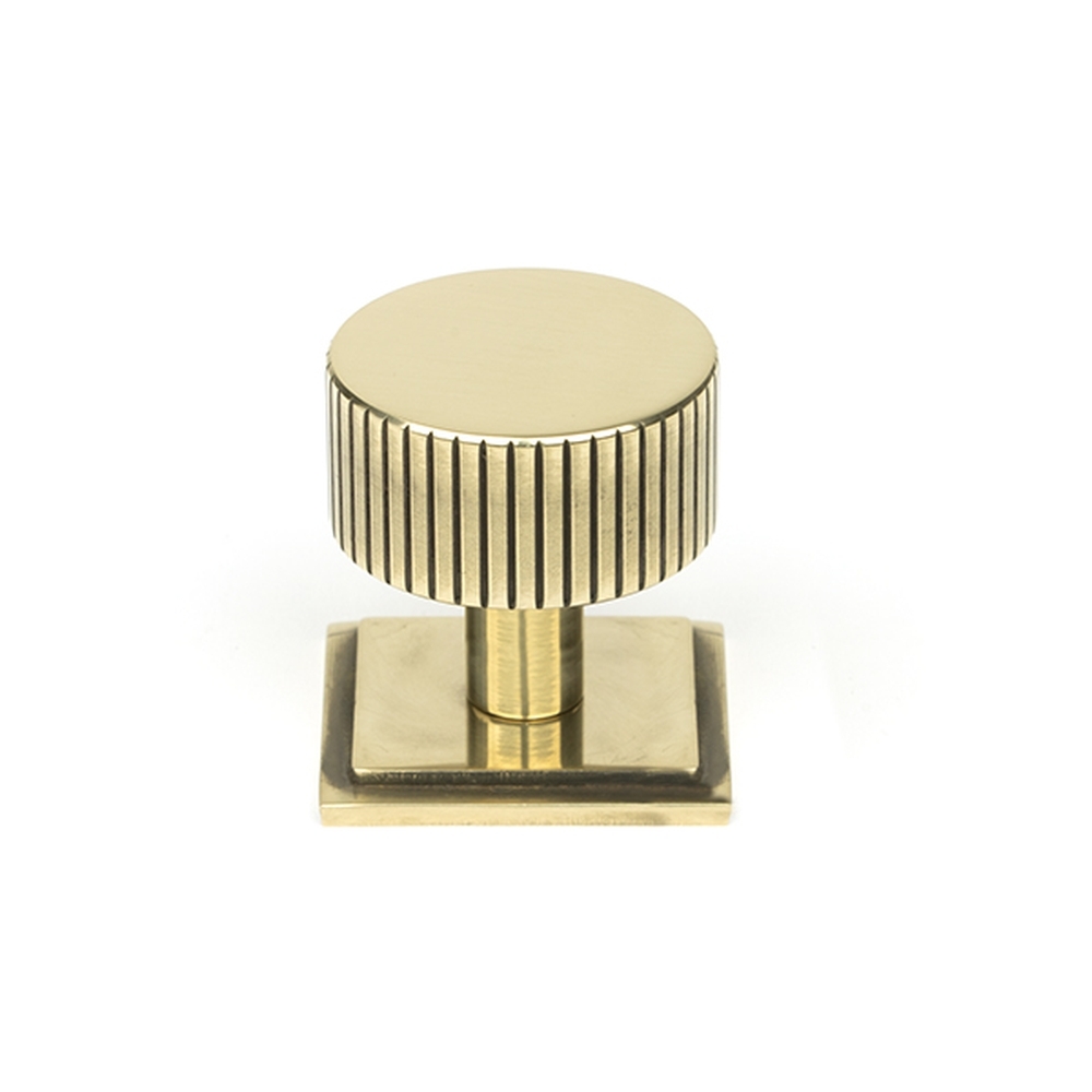 50382 • 32mm • Aged Brass • From The Anvil Judd Cabinet Knob [Square]