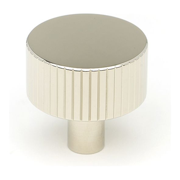 50393  32mm  Polished Nickel  From The Anvil Judd Cabinet Knob [No rose]