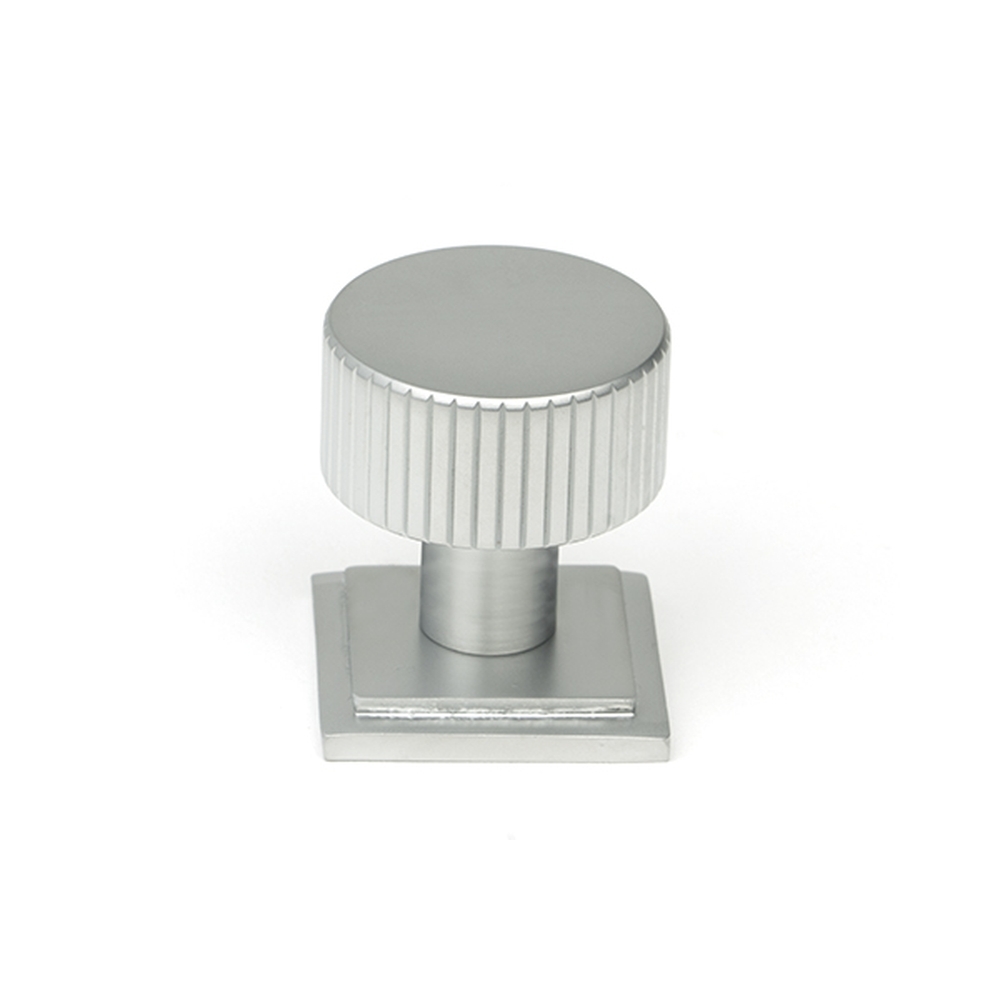 50414  25mm  Satin Chrome  From The Anvil Judd Cabinet Knob [Square]