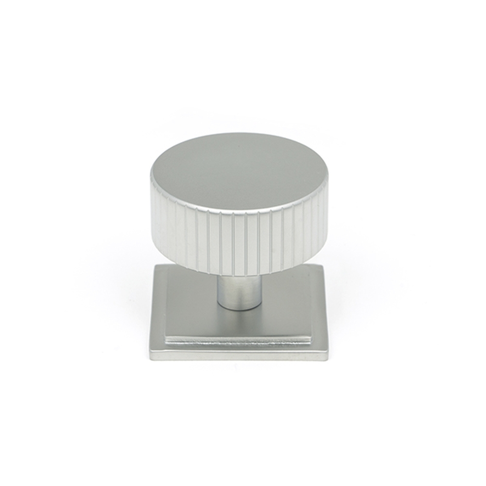 50420 • 38mm • Satin Chrome • From The Anvil Judd Cabinet Knob [Square]