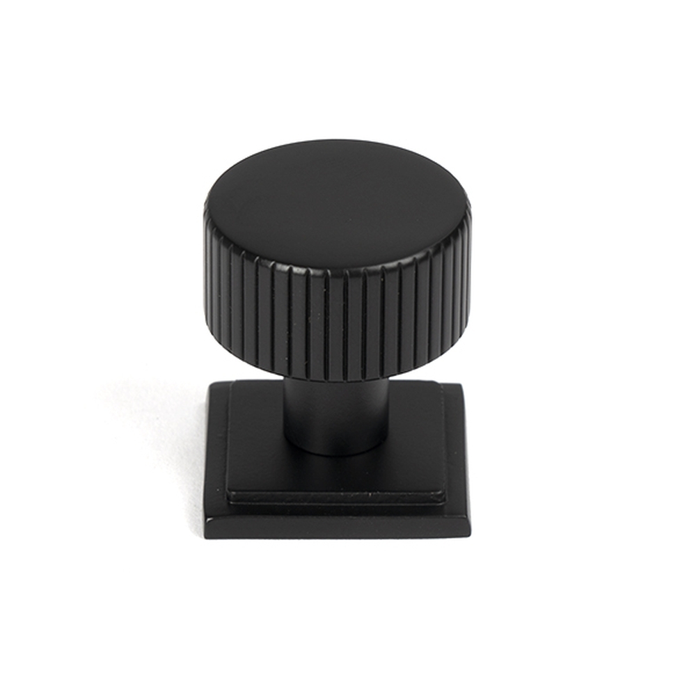 50426  25mm  Matt Black  From The Anvil Judd Cabinet Knob [Square]