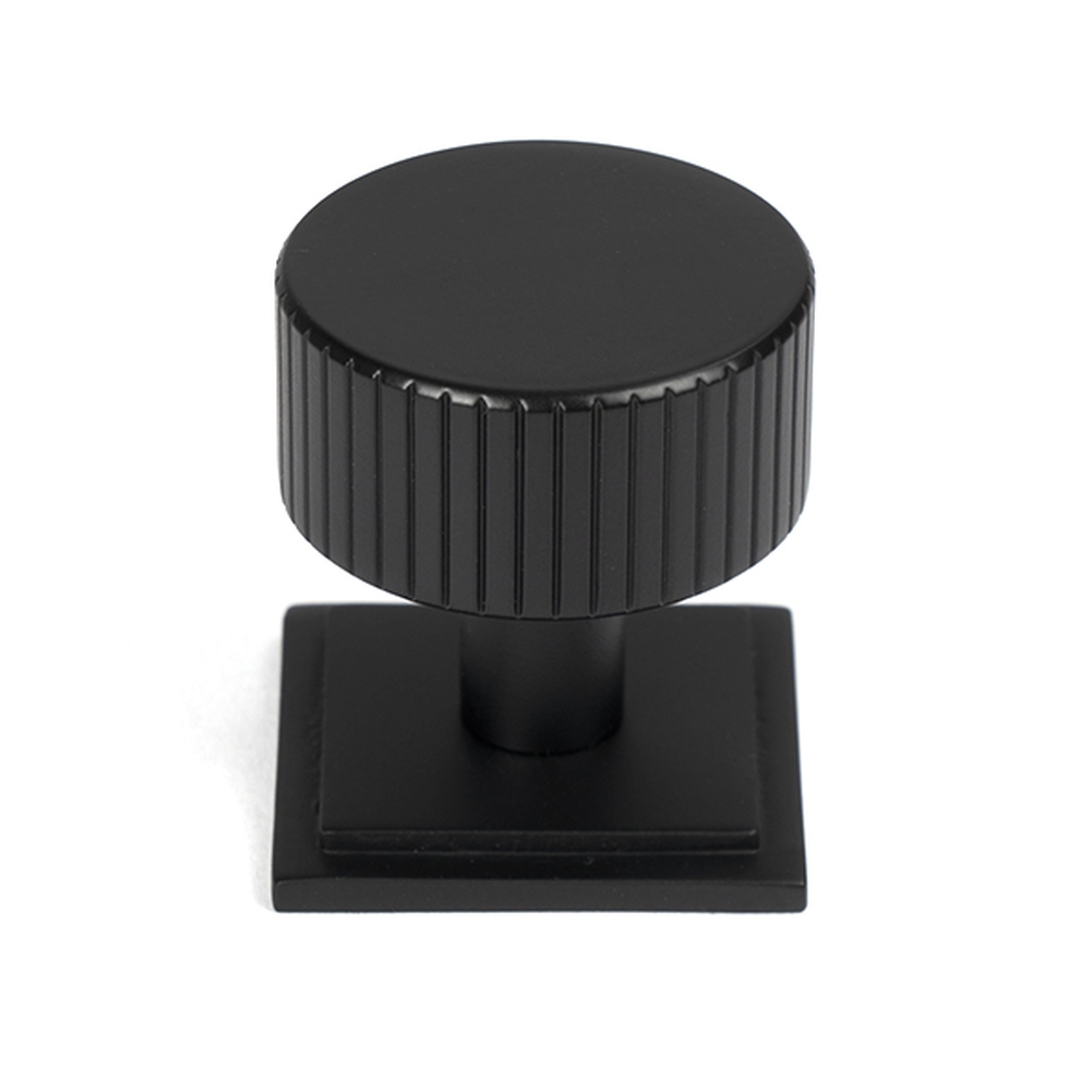 50429  32mm  Matt Black  From The Anvil Judd Cabinet Knob [Square]