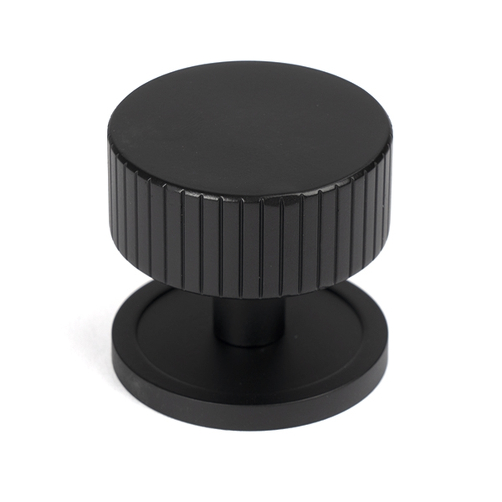 50430  38mm  Matt Black  From The Anvil Judd Cabinet Knob [Plain]