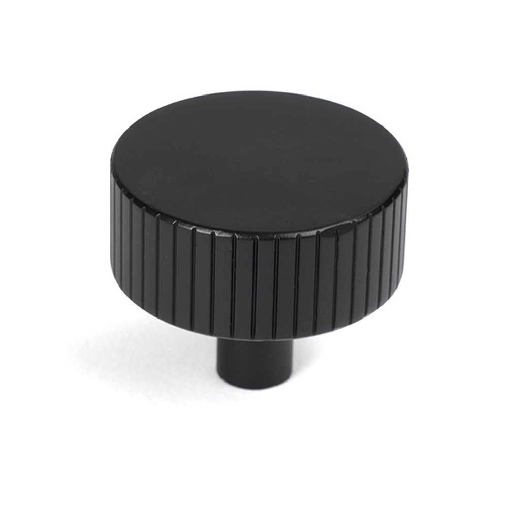 50431  38mm  Matt Black  From The Anvil Judd Cabinet Knob [No rose]