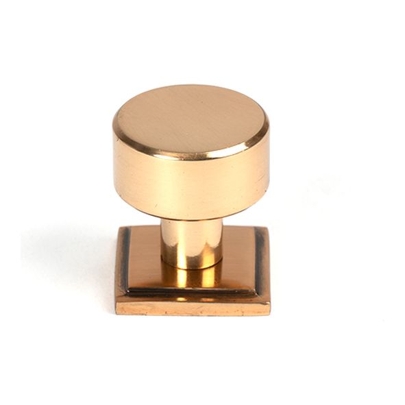 50462  25mm  Polished Bronze  From The Anvil Kelso Cabinet Knob [Square]