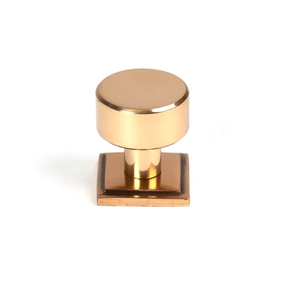 50462 • 25mm • Polished Bronze • From The Anvil Kelso Cabinet Knob [Square]