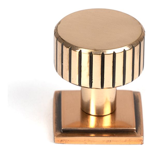 50474 • 25mm • Polished Bronze • From The Anvil Judd Cabinet Knob [Square]