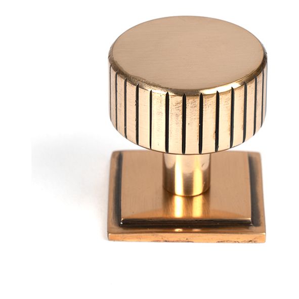 50477 • 32mm • Polished Bronze • From The Anvil Judd Cabinet Knob [Square]