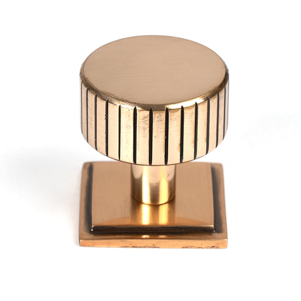 50477 • 32mm • Polished Bronze • From The Anvil Judd Cabinet Knob [Square]