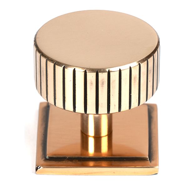 50480  38mm  Polished Bronze  From The Anvil Judd Cabinet Knob [Square]