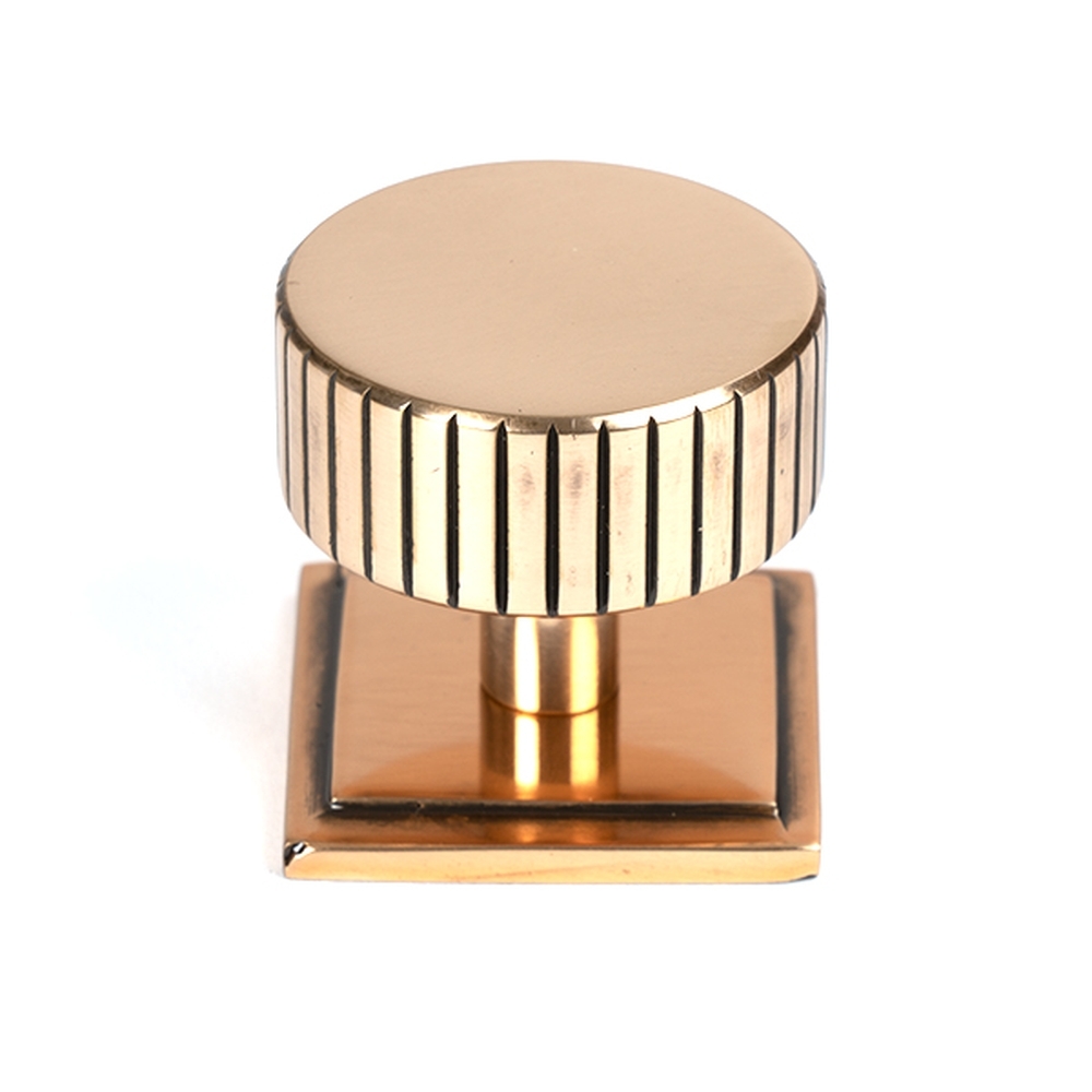 50480 • 38mm • Polished Bronze • From The Anvil Judd Cabinet Knob [Square]