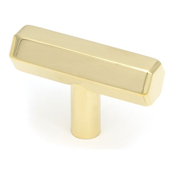 50491  50mm  Polished Brass  From The Anvil Kahlo T-Bar Cabinet Knob
