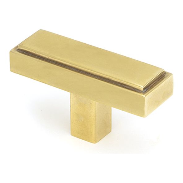50504  50mm  Aged Brass  From The Anvil Scully T-Bar Cabinet Knob