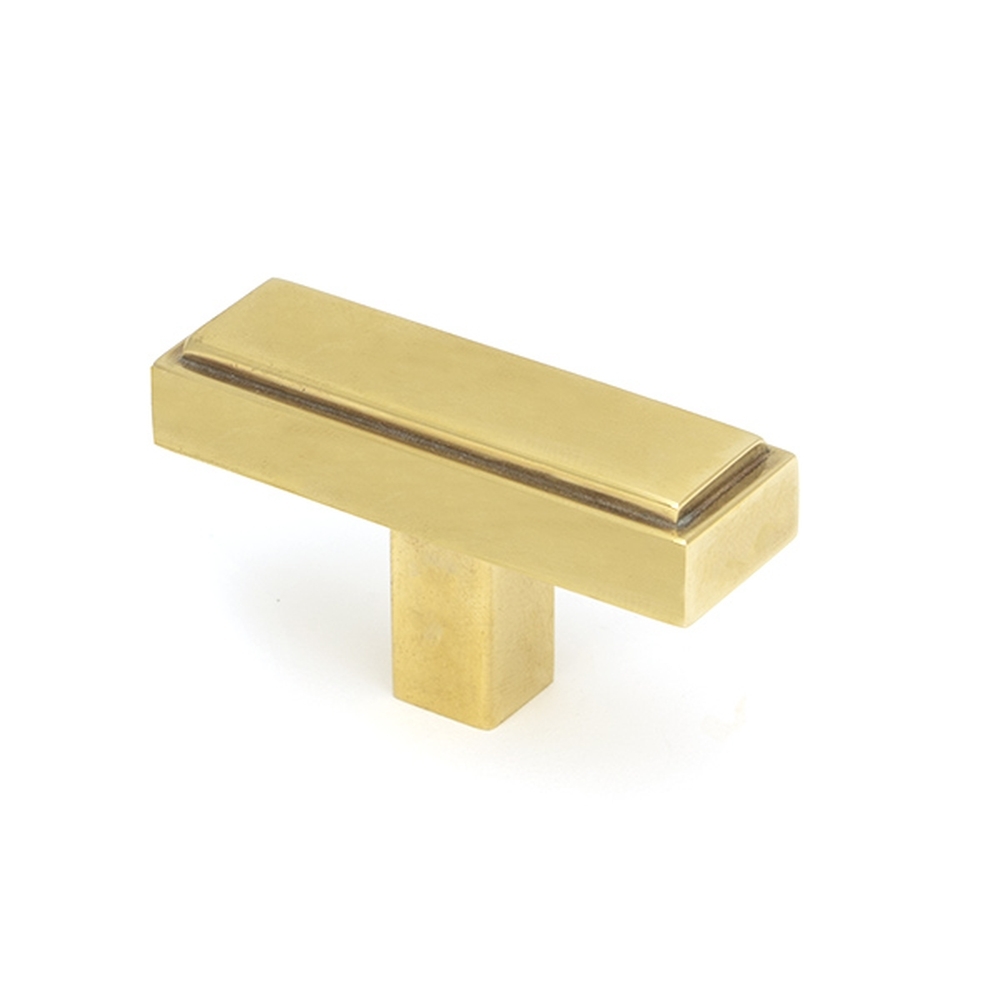 50504 • 50mm • Aged Brass • From The Anvil Scully T-Bar Cabinet Knob