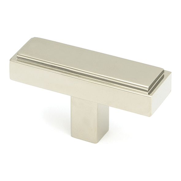 50518  50mm  Polished Nickel  From The Anvil Scully T-Bar Cabinet Knob