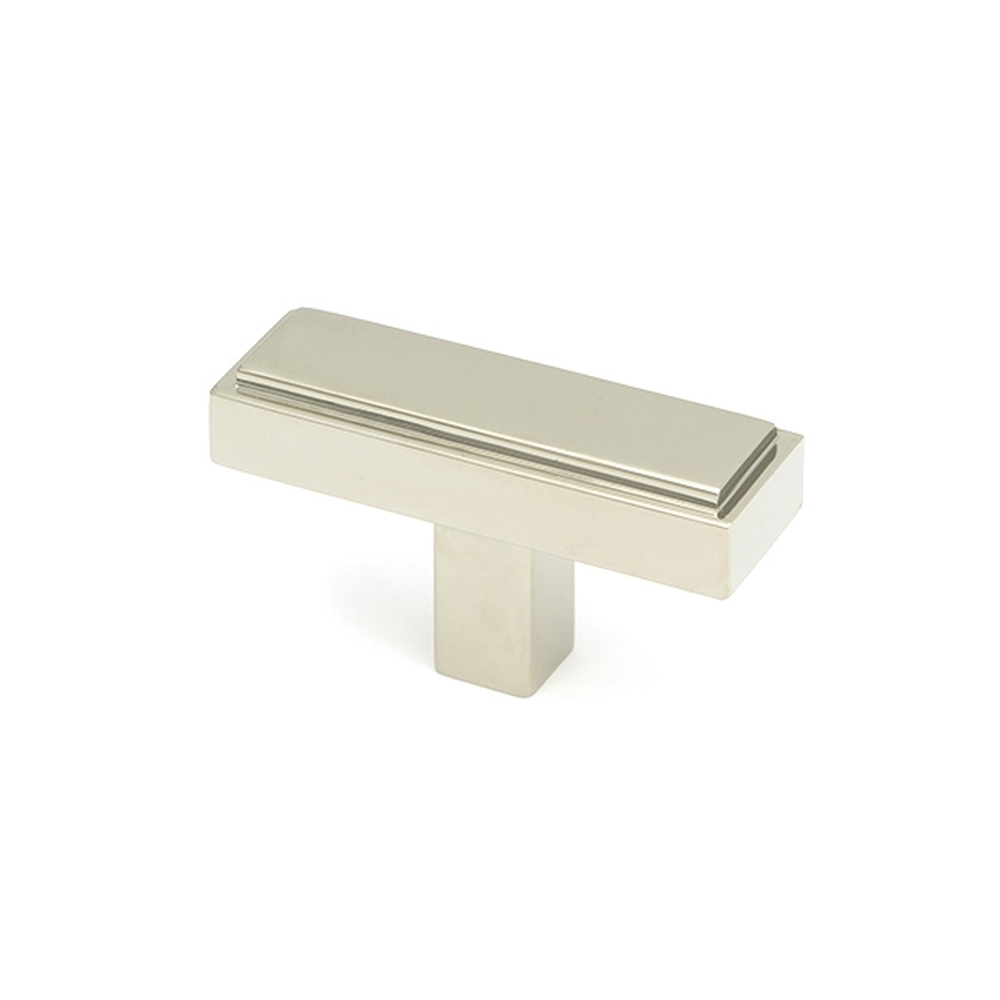 50518  50mm  Polished Nickel  From The Anvil Scully T-Bar Cabinet Knob