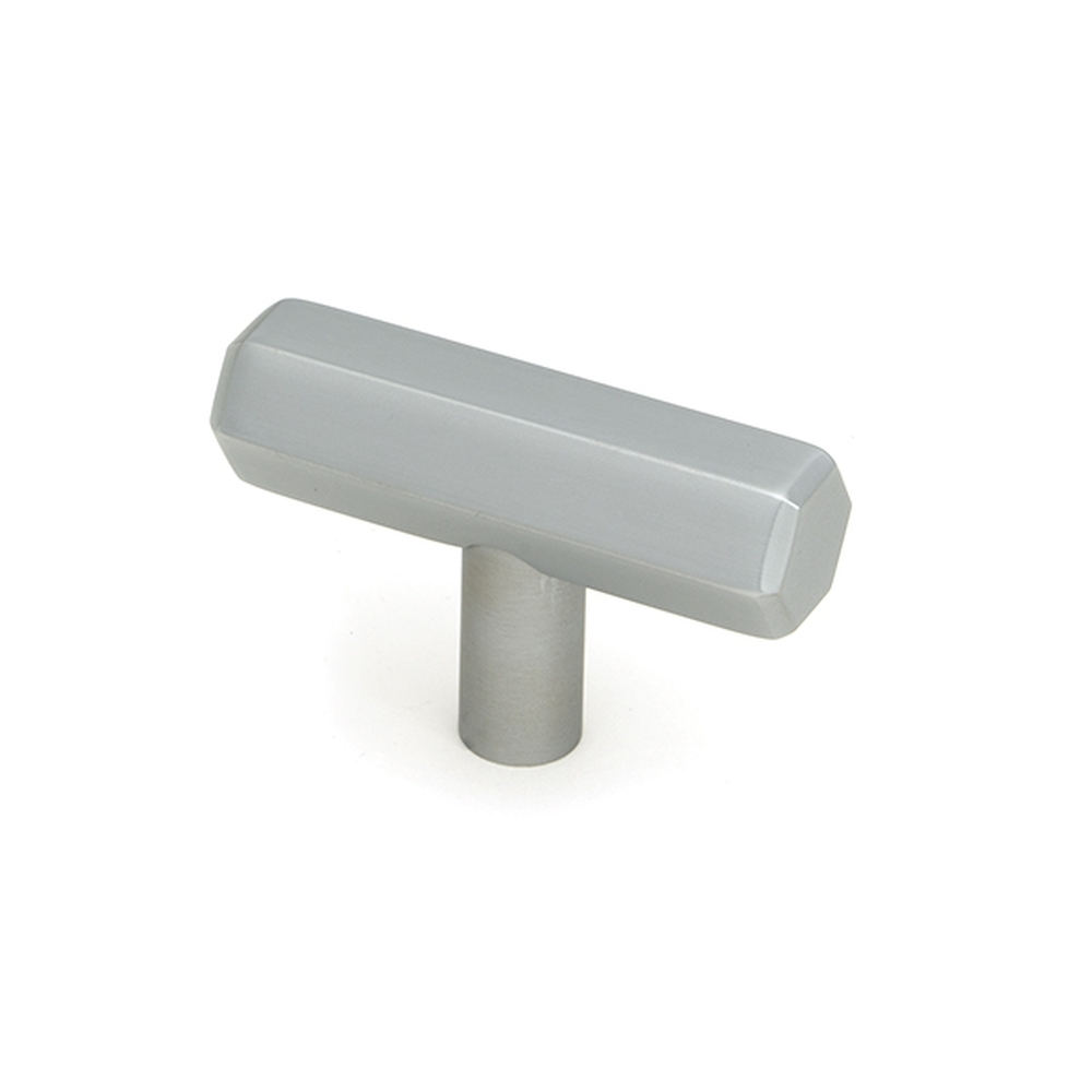 50547  50mm  Satin Chrome  From The Anvil Kahlo T-Bar Cabinet Knob