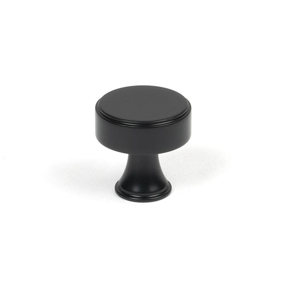 50554  25mm  Matt Black  From The Anvil Scully Cabinet Knob