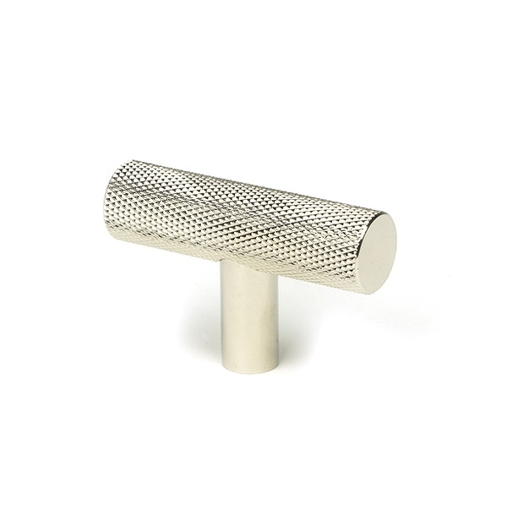 50570  50mm  Polished Nickel  From The Anvil Brompton T-Bar Cabinet Knob