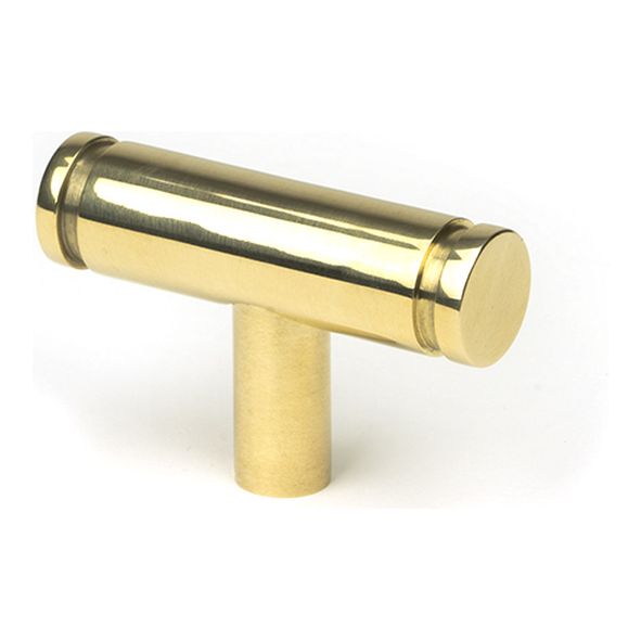 50574  50mm  Polished Brass  From The Anvil Kelso T-Bar Cabinet Knob