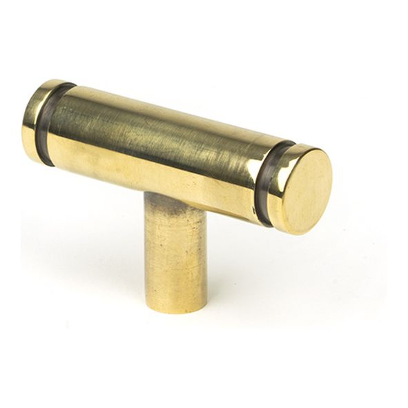 50575  50mm  Aged Brass  From The Anvil Kelso T-Bar Cabinet Knob