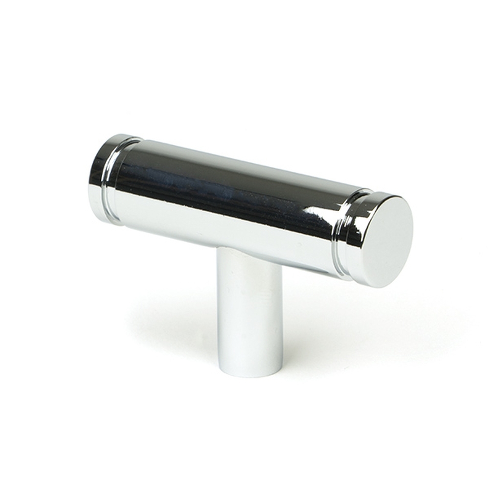 50577  50mm  Polished Chrome  From The Anvil Kelso T-Bar Cabinet Knob