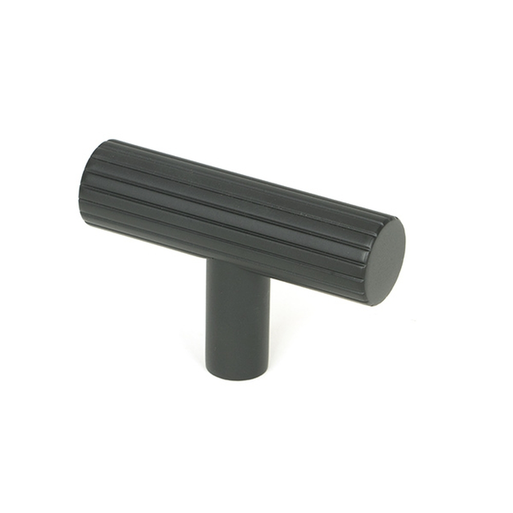 50585 • 50mm • Matt Black • From The Anvil Judd T-Bar Cabinet Knob