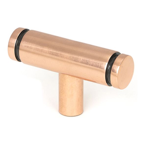 50589  50mm  Polished Bronze  From The Anvil Kelso T-Bar Cabinet Knob