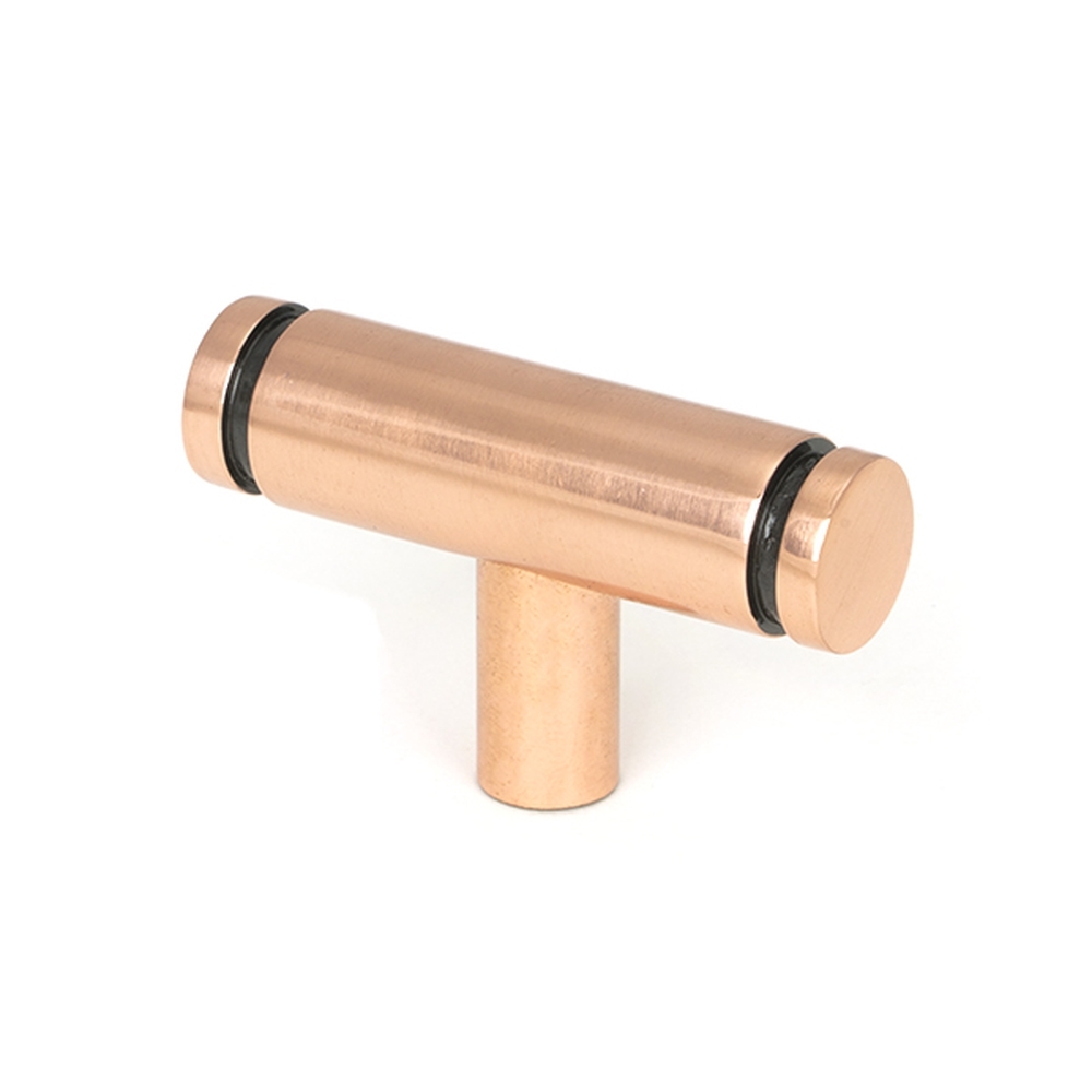 50589  50mm  Polished Bronze  From The Anvil Kelso T-Bar Cabinet Knob