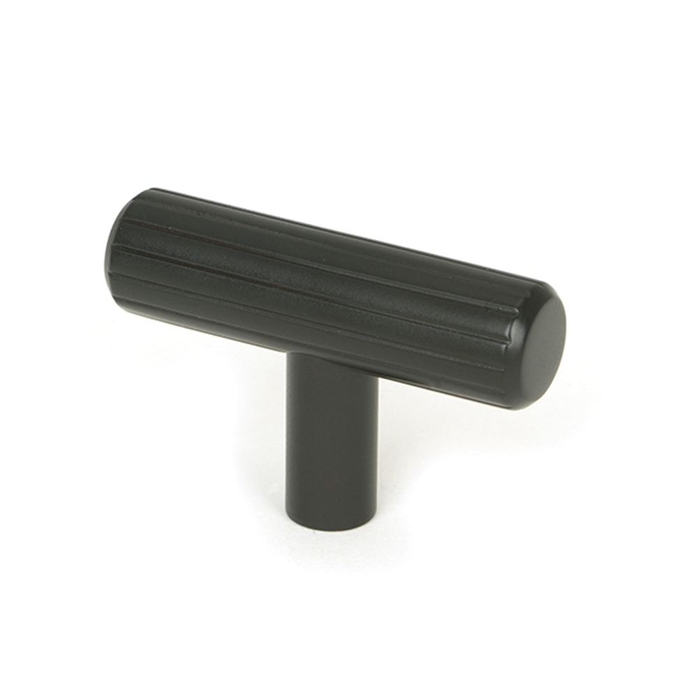 50590  50mm  Aged Bronze  From The Anvil Judd T-Bar Cabinet Knob