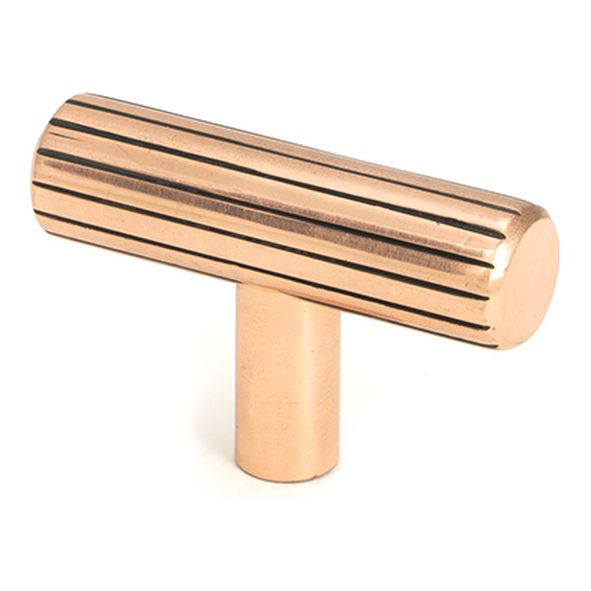 50591  50mm  Polished Bronze  From The Anvil Judd T-Bar Cabinet Knob
