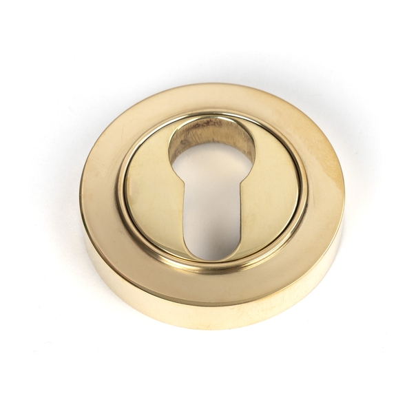 50592 � 53mm � Polished Brass � From The Anvil Round Euro Escutcheon [Plain]